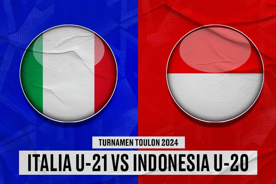 Timnas U-21 Italia vs Timnas U-20 Indonesia di Turnamen Toulon 2024 pada 12 Juni 2024. (Yusuf/Skor.id)