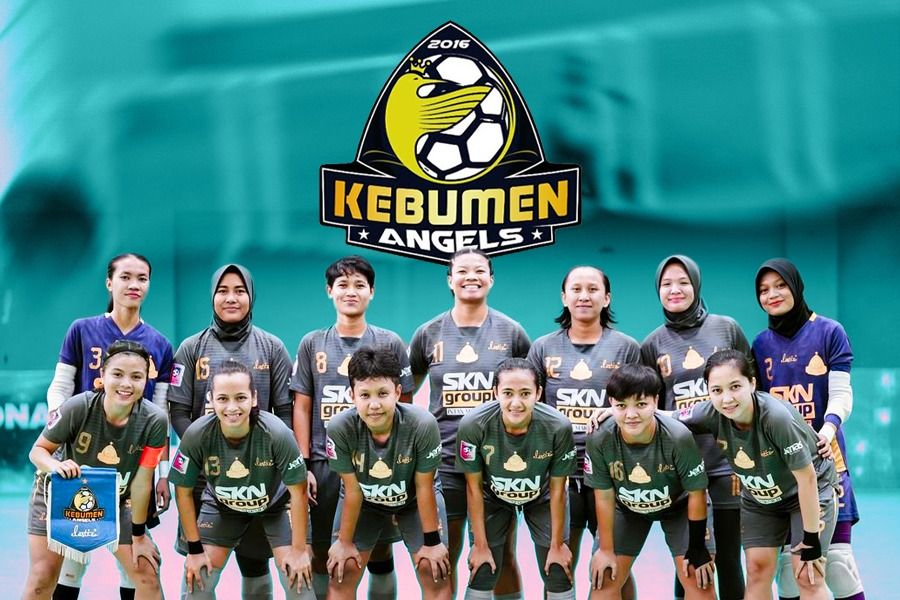 Kebumen United Angels atau Kebumen Angels pada Women Pro Futsal League 2023-2024. (Rahmat Ari Hidayat/Skor.id)