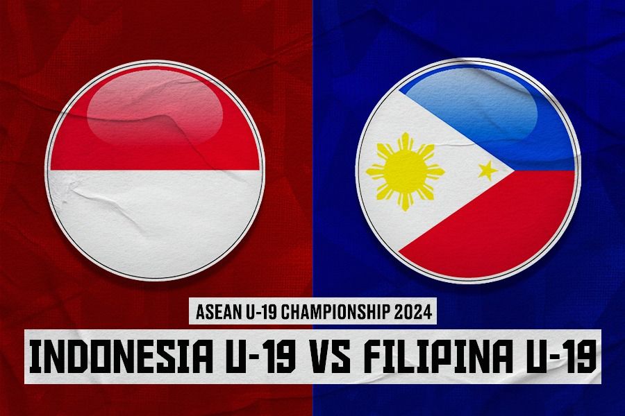 Timnas U-19 Indonesia vs Timnas U-19 Filipina (Indonesia U-19 vs Filipina U-19) di ASEAN U-19 Championship 2024 pada 17 Juli 2024. (Dede Sopatal Mauladi/Skor.id)