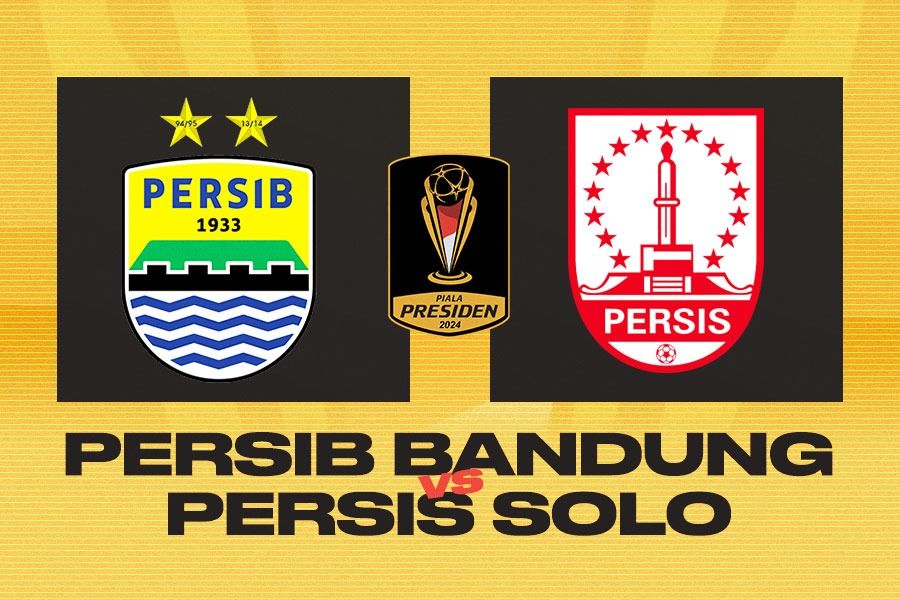 Persib Bandung vs Persis Solo di Grup A Piala Presiden 2024 pada 25 Juli 2024. (Yusuf/Skor.id)