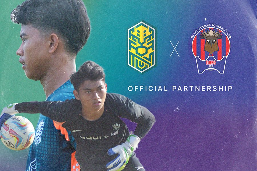 Nusantara United resmi menjalin kerja sama dengan klub asal Filipina, Davao Aguilas FC, Agustus 2024. (Foto Nusantara United/Grafis Jovi Arnanda/Skor.id)