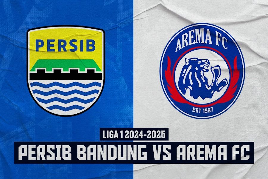 Persib Bandung vs Arema FC pada pekan ketiga Liga 1 2024-2025 di Stadion Si Jalak Harupat, Bandung, pada 25 Agustus 2024. (Rahmat Ari Hidayat/Skor.id)