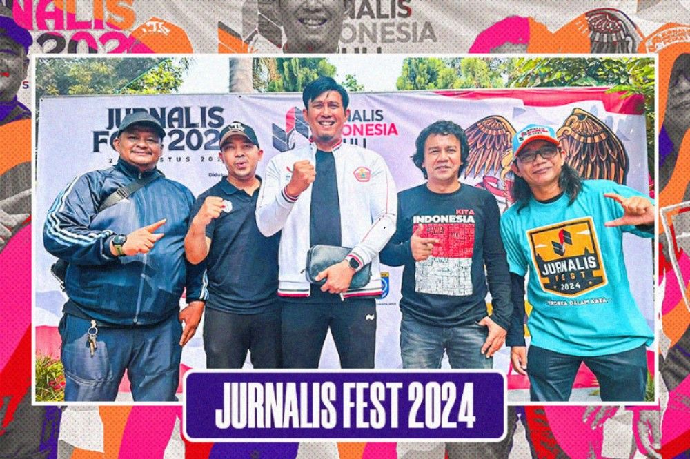 Nendia Media pada Jurnalis Fest 2024 di Depok, 24 Agustus 2024. (Foto Nendia Media/Grafis Hendy Andika/Skor.id)