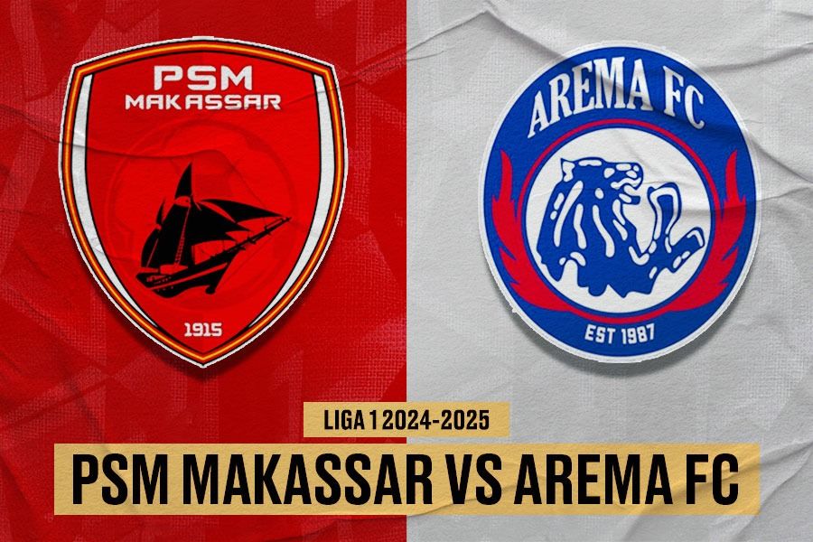 PSM Makassar vs Arema FC pada pekan kelima Liga 1 2024-2025 di Stadion Batakan, Balikpapan, 15 September 2024. (Yusuf/Skor.id)