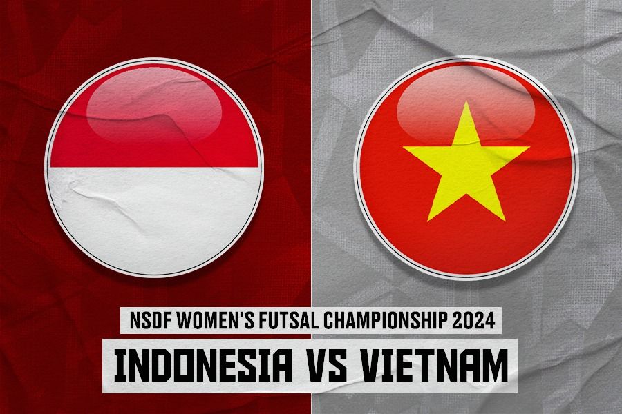 Timnas futsal putri Indonesia vs Vietnam futsal putri pada NSDF Women's Futsal Championship 2024 di Thailand, 25 September 2024. (Dede Sopatal Mauladi/Skor.id)