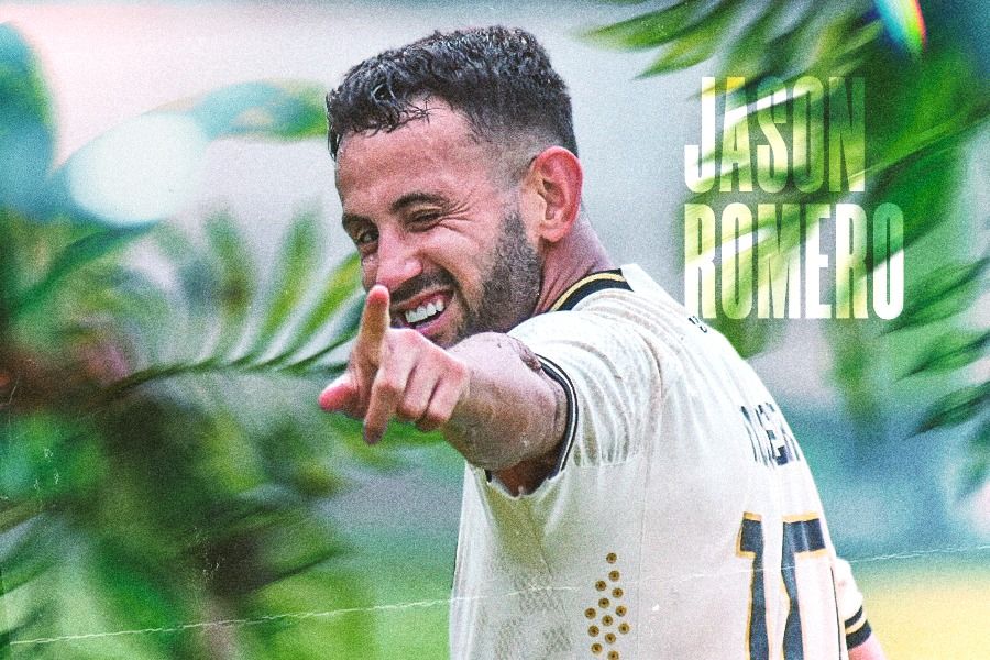 Jason Romero, striker asal Amerika Serikat yang membela Nusantara United di Liga 2 2024-2025. (Foto: LIB/Grafis: Rahmat Ari Hidayat/Skor.id)