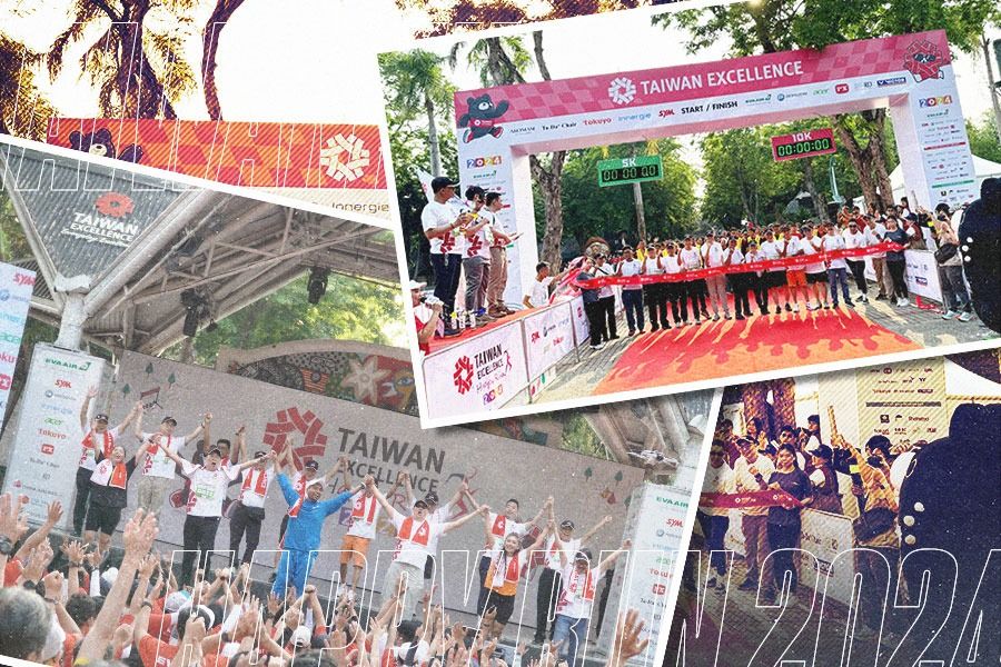 Taiwan Excellence Happy Run 2024 sukses digelar di Pasar Seni, Taman Impian Jaya Ancol, Jakarta, Oktober 2024. (Foto: Istimewa/Grafis: Yusuf/Skor.id)