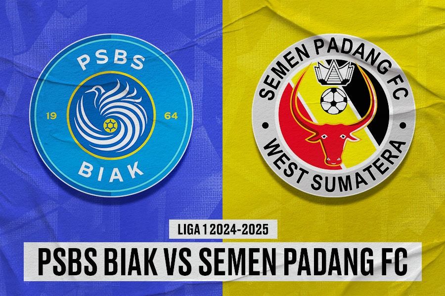 PSBS Biak vs Semen Padang FC di pekan kedelapan Liga 1 2024-2025 pada 18 Oktober 2024. (Yusuf/Skor.id)