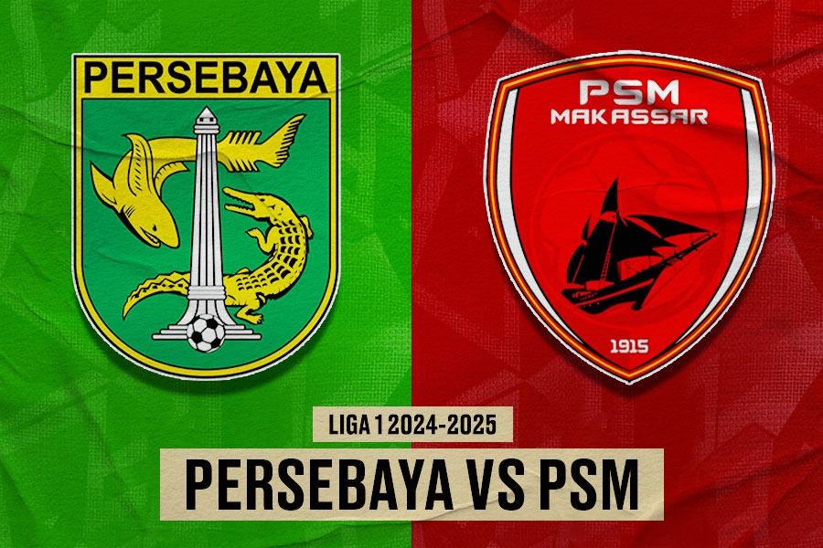 Persebaya Surabaya vs PSM Makassar di pekan kesembilan Liga 1 2024-2025 pada 23 Oktober 2024. (Yusuf/Skor.id)