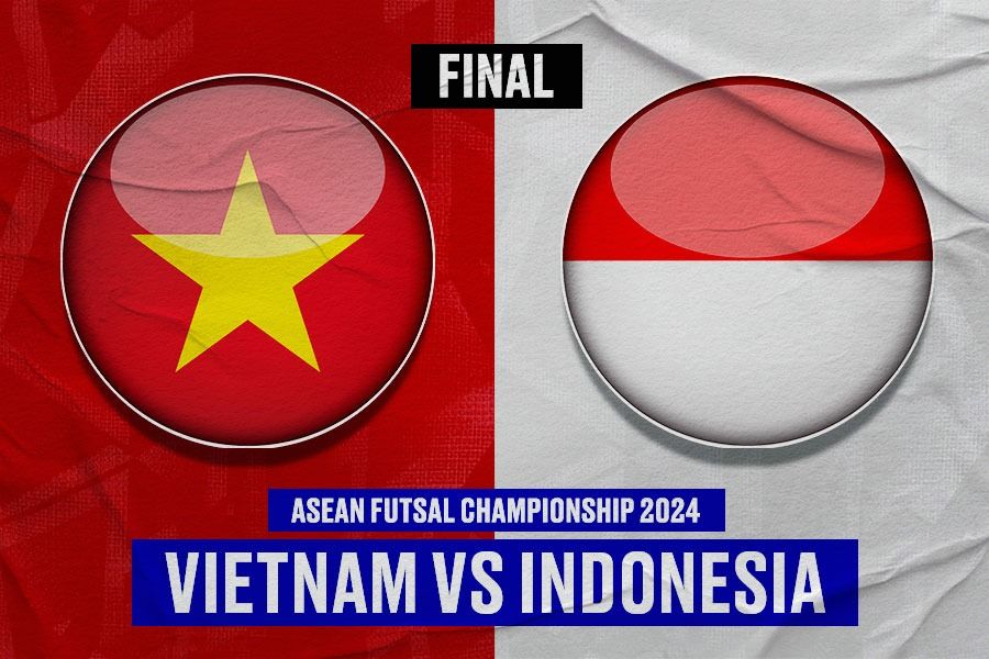 Timnas futsal Vietnam vs Timnas futsal Indonesia di final Piala AFF Futsal 2024 atau ASEAN Futsal Championship 2024 pada 10 November 2024. (Yusuf/Skor.id)