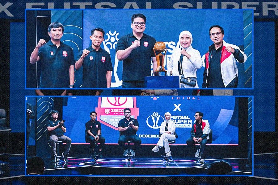 Press Confrence: Launching 3Second Futsal Super Cup 2024 di Jakarta pada 15 November 2024. (Foto: Media FFI/Grafis: Hendy Andika/Skor.id)