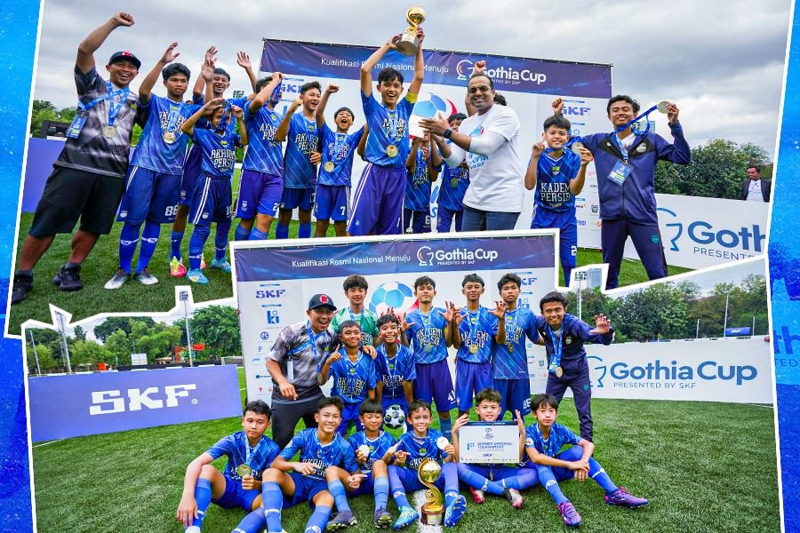 Akademi Persib Cimahi jadi juara pada Grand Finale Meet The World With SKF Road to Gothia Cup 2025 di Stadion ASIOP, Jakarta, 24 November 2024. (Foto: Meet The World With SKF/Grafis: Rahmat Ari Hidayat/Skor.id)