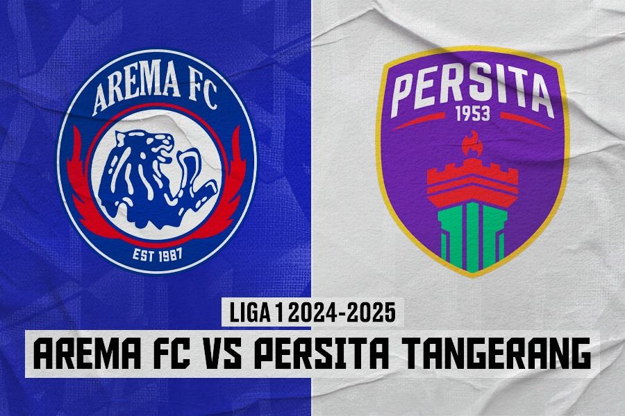 Arema FC vs Persita Tangerang di pekan ke-12 Liga 1 2024-2025 pada 3 Desember 2024. (Rahmat Ari Hidayat/Skor.id)