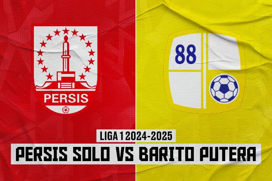 Persis Solo vs Barito Putera di pekan ke-12 Liga 1 2024-2025 pada 3 Desember 2024. (Rahmat Ari Hidayat/Skor.id)