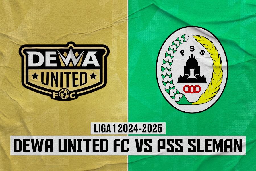 Dewa United FC vs PSS Sleman di pekan ke-12 Liga 1 2024-2025 pada 3 Desember 2024. (Rahmat Ari Hidayat/Skor.id)