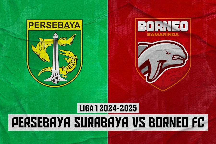 Persebaya Surabaya vs Borneo FC di pekan ke-16 Liga 1 2024-2025 pada 20 Desember 2024. (Rahmat Ari Hidayat/Skor.id)