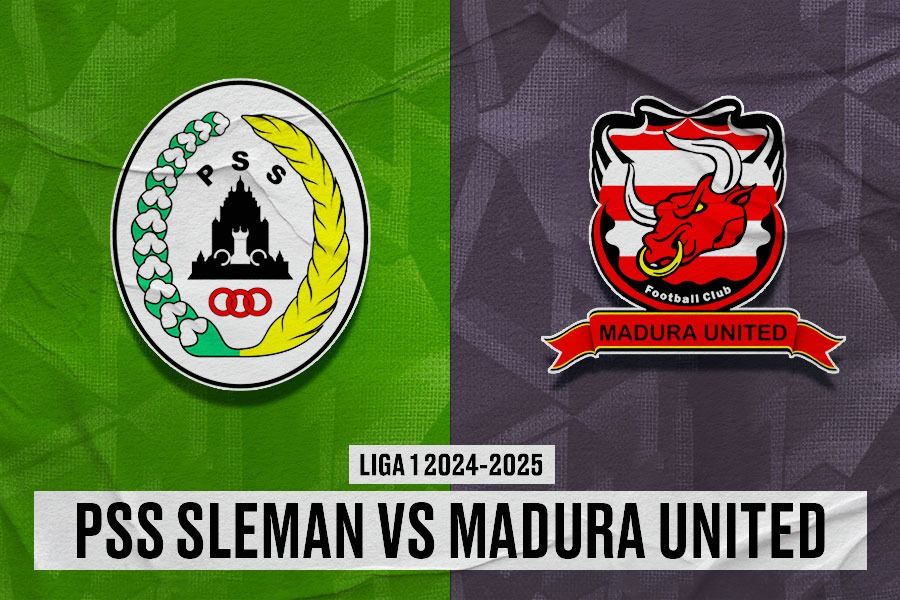 PSS Sleman vs Madura United di pekan ke-17 Liga 1 2024-2025 pada 27 Desember 2024. (Yusuf/Skor.id)