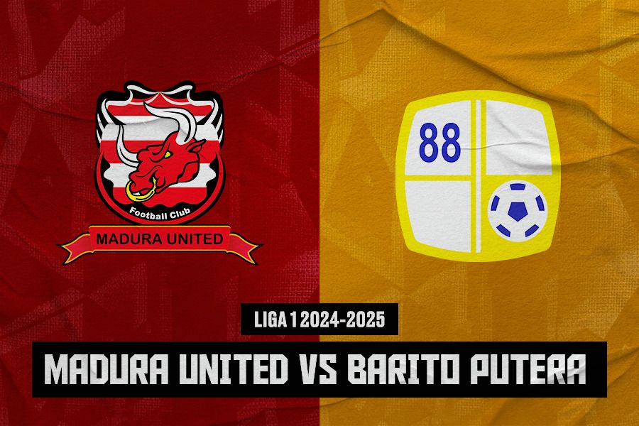 Madura United vs Barito Putera di pekan ke-19 Liga 1 2024-2025 pada 18 Januari 2025. (Jovi Arnanda/Skor.id)