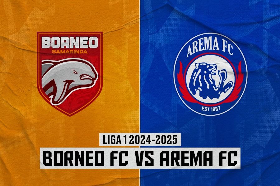 Borneo FC vs Arema FC di pekan ke-19 Liga 1 2024-2025 pada 19 Januari 2025. (Rahmat Ari Hidayat/Skor.id)