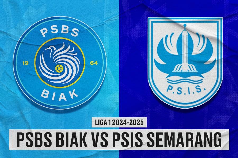 PSBS Biak vs PSIS Semarang di pekan ke-20 Liga 1 2024-2025 pada 26 Januari 2025. (Yusuf/Skor.id)