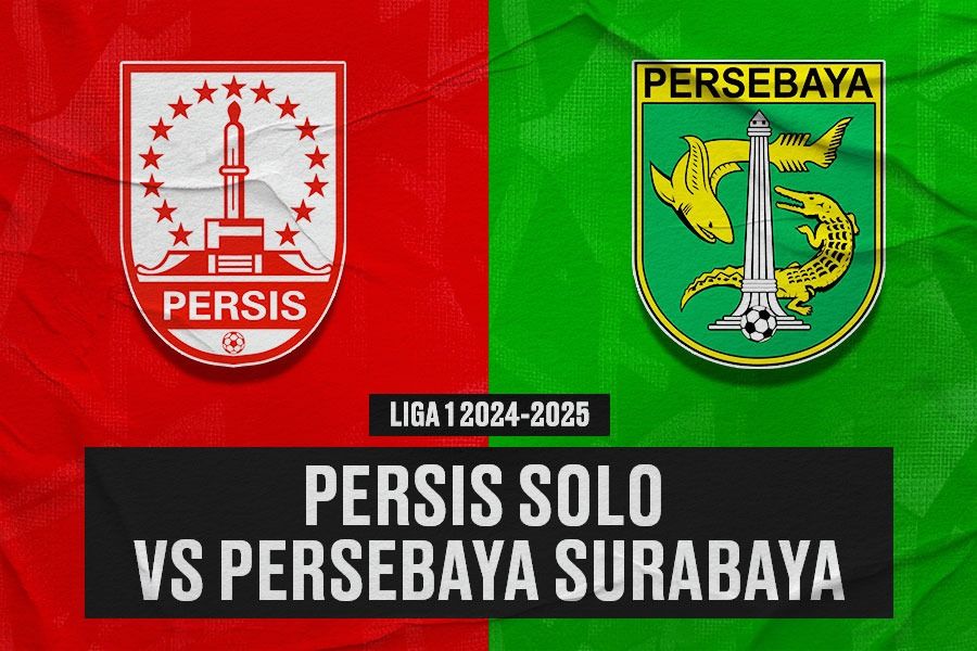 Persis Solo vs Persebaya Surabaya di pekan ke-22 Liga 1 2024-2025 pada 7 Februari 2025. (Yusuf/Skor.id)