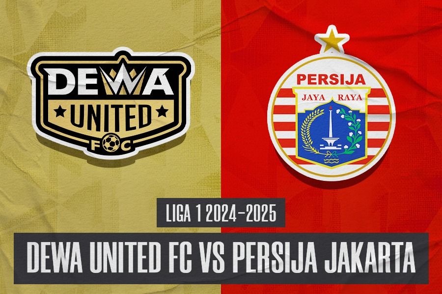 Dewa United FC vs Persija Jakarta di pekan ke-22 Liga 1 2024-2025 pada 8 Februari 2025. (Hendy Andika/Skor.id)