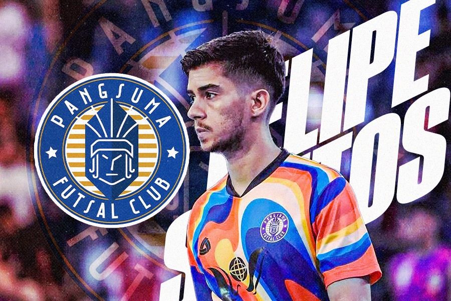 Felipe Santos, flank asing Pangsuma FC Kalbar di Pro Futsal League 2024-2025. (Foto: Instagram Pangsuma FC/Grafis: Dede Sopalat Mauladi/Skor.id)