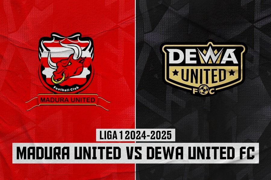 Madura United vs Dewa United FC di pekan ke-23 Liga 1 2024-2025 pada 15 Februari 2025. (Rahmat Ari Hidayat/Skor.id)