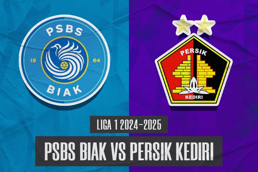 PSBS Biak vs Persik Kediri di pekan ke-24 Liga 1 2024-2025 pada 21 Januari 2025. (Hendy Andika/Skor.id)