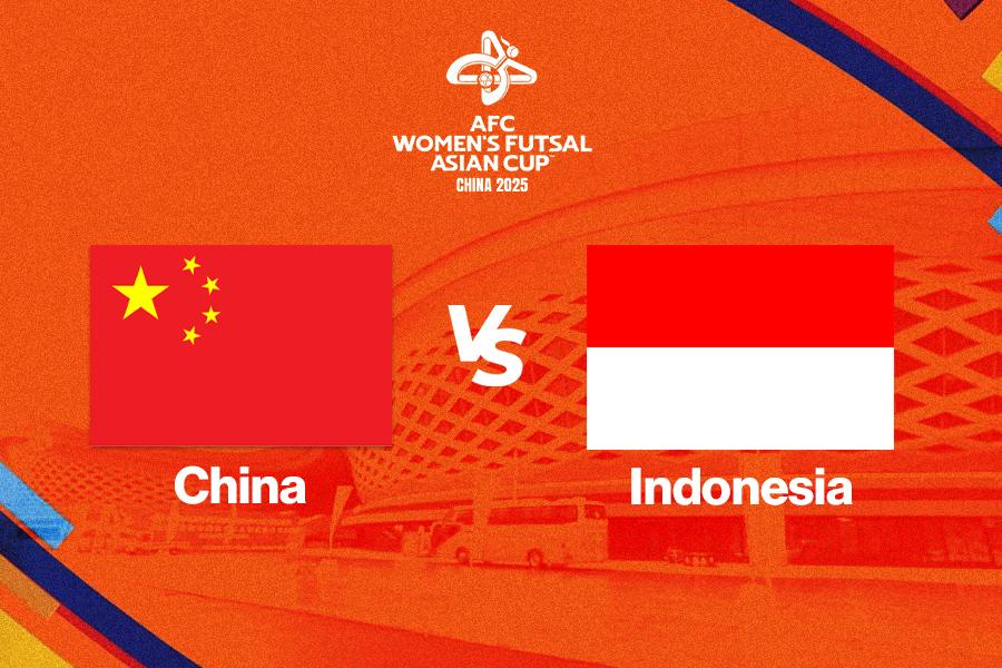 Timnas futsal putri Cina vs Timnas futsal putri Indonesia pada perempat final Piala Asia Futsal Wanita 2025 di Cina, 13 Mei 2025. (Deni Sulaeman/Skor.id)