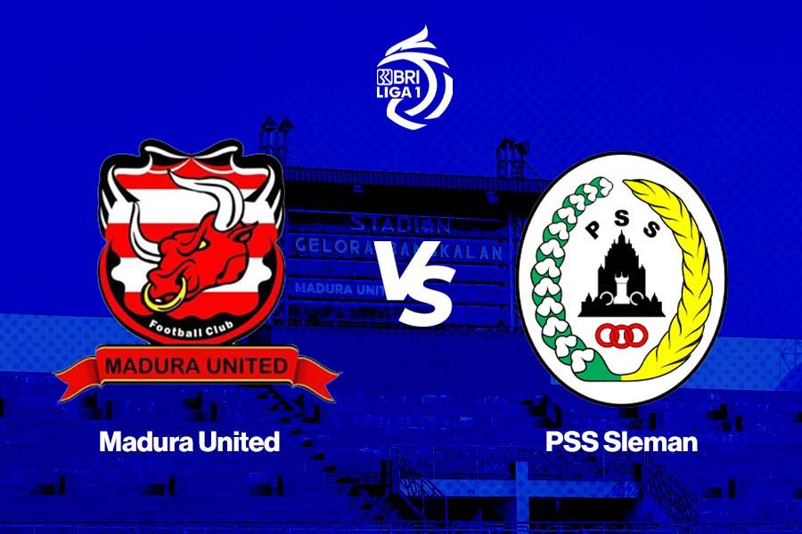 Madura United vs PSS Sleman pada pekan terakhir (34) Liga 1 2024-2025 di Stadion Gelora Bangkalan, Madura, 24 Mei 2025. (Deni Sulaeman/Skor.id)