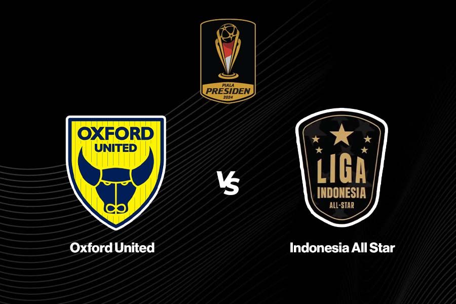 Oxford United vs Liga Indonesia All Star di Grup A Piala Presiden 2025 pada 6 Juli 2025. (Deni Sulaeman/Skor.id)