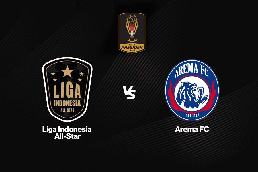 Liga Indonesia All Star vs Arema FC dalam Grup A Piala Presiden 2025 pada 8 Juli 2025. (Deni Sulaeman/Skor.id)