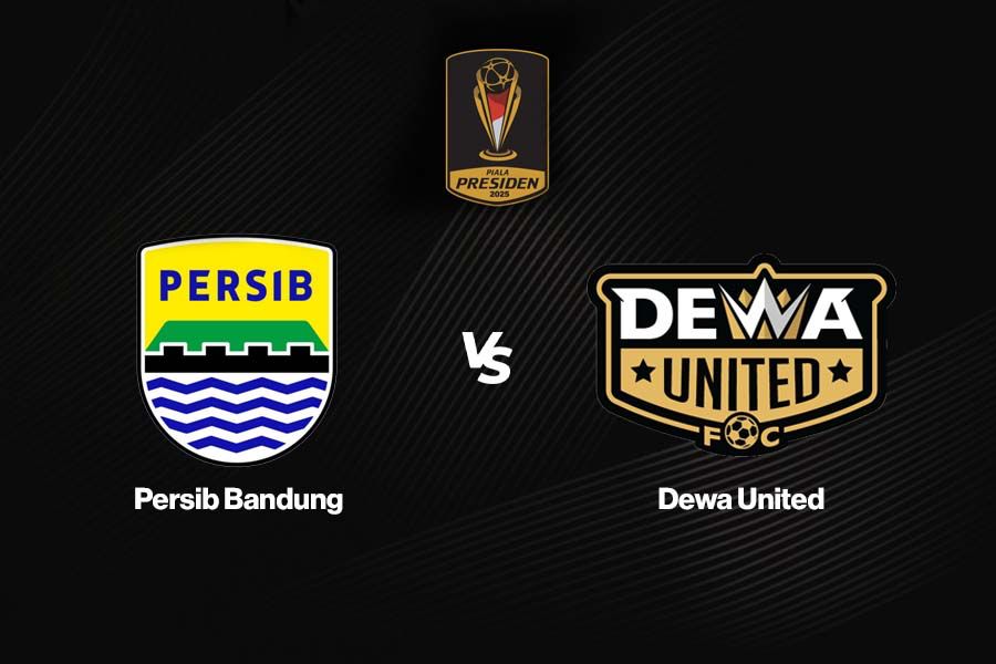 Persib Bandung vs Dewa United FC dalam Grup B Piala Presiden 2025 pada 8 Juli 2025. (Deni Sulaeman/Skor.di)