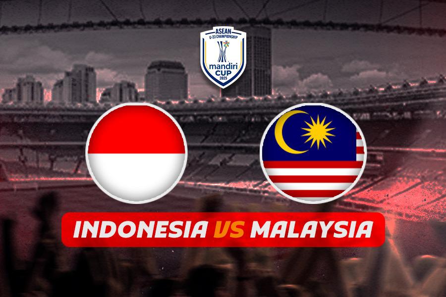Timnas U-23 Indonesia vs Malaysia pada Grup A Piala AFF U-23 2025 atau ASEAN U-23 Championship 2025 di Stadion Utama Gelora Bung Karno, Jakarta, pada 21 Juli 2025. (Yudhy Kurniawan/Skor.id)