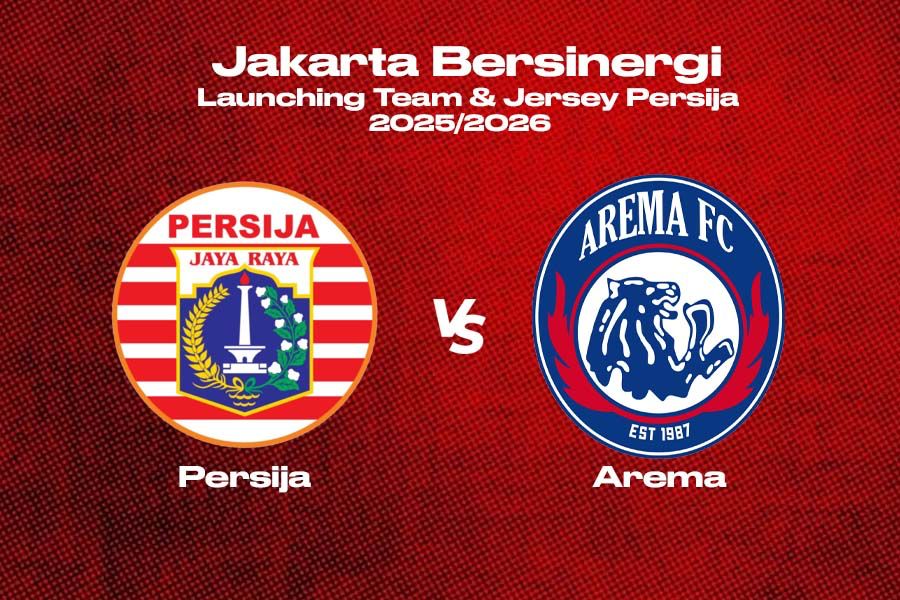 Persija Jakarta vs Arema FC dalam laga uji coba bertajuk Jakarta Bersinergi pada 26 Juli 2025. (Deni Sulaeman/Skor.id)