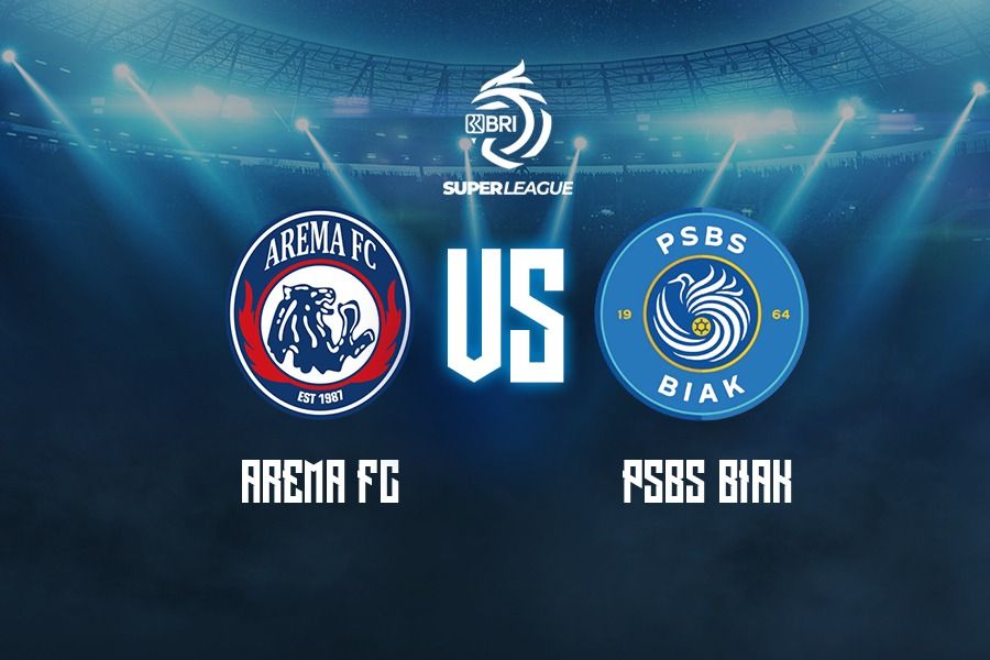 Arema FC vs PSBS Biak di pekan pertama Super League 2025-2026 pada 11 Agustus 2025. (Yudhy Kurniawan/Skor.id)
