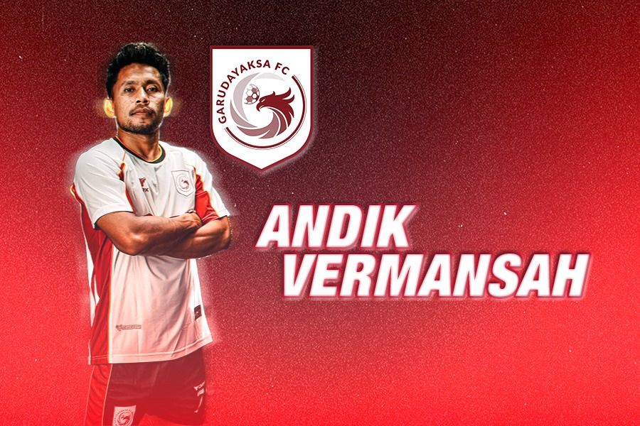 Andik Vermansah sebagai pemain Garudayaksa FC di Championship 2025-2026. (Kevin Bagus Prinusa/Skor.id)