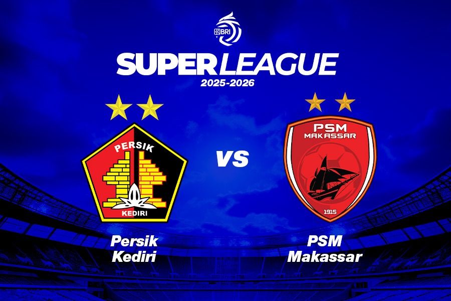 Persik Kediri vs PSM Makassar di pekan ke-10 Super League 2025-2026 pada 25 Oktober 2025. (Kevin Bagus Prinusa/Skor.id)