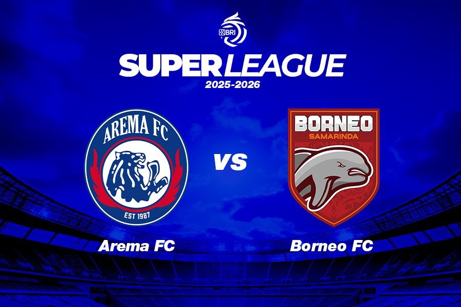 Arema FC vs Borneo FC di pekan ke-10 Super League 2025-2026 pada 26 Oktober 2025. (Kevin Bagus Prinusa/Skor.id)
