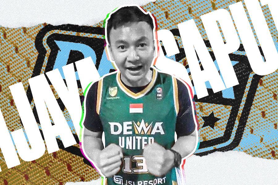 Wijaya Saputra pakai jersei Dewa United Banten