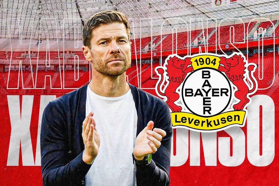 Pelatih Bayer Leverkusen, Xabi Alonso, bawa timnya juara paruh musim Bundesliga. (Dede Sopatal Mauladi/Skor.id).