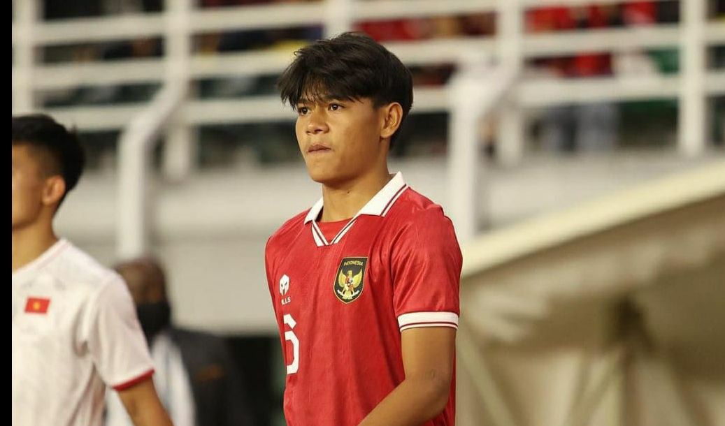 Potret Zanadin Fariz saat membela timnas U-20 Indonesia di ajang Piala AFF U-20 2022. (Dok. Instagram Zanadin Fariz)