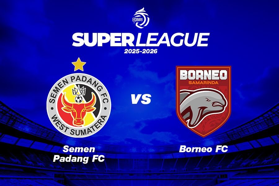 Semen Padang FC vs Borneo FC di pekan ke-12 Super League 2025-2026 pada 9 November 2025. (Kevin Bagus Prinusa/Skor.id)