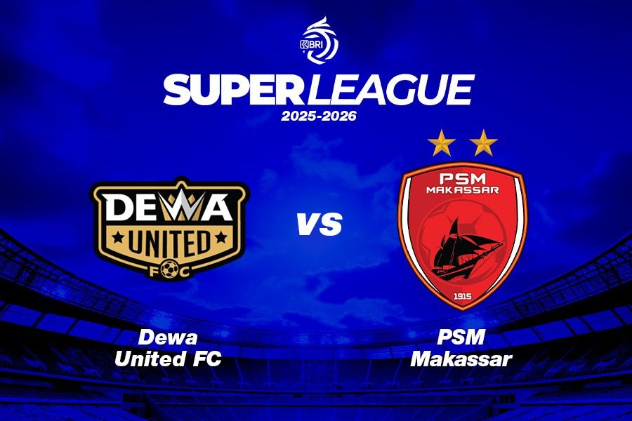 Dewa United FC vs PSM Makassar di pekan ke-12 Super League 2025-2026 pada 9 November 2025. (Kevin Bagus Prinusa/Skor.id)