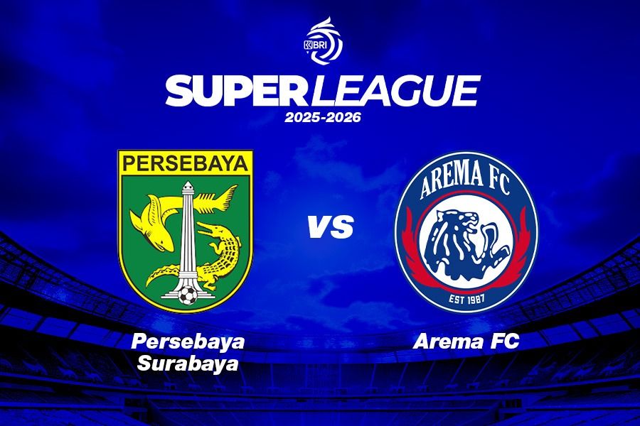 Persebaya Surabaya vs Arema FC di pekan ke-13 Super League 2025-2026. (Kevin Bagus Prinusa/Skor.id)