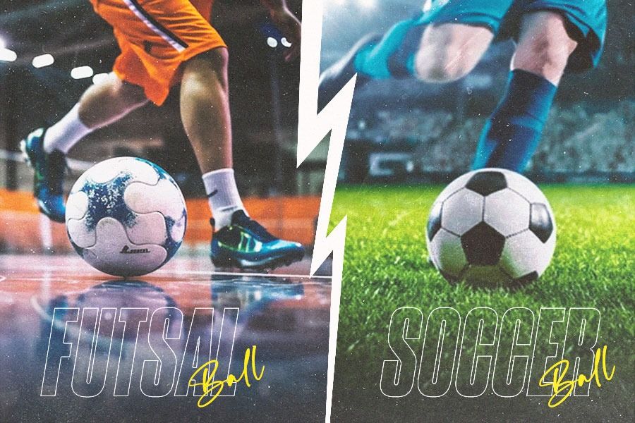 Bola untuk futsal dan sepak bola mempunyai sejumlah perbedaan. (M. Yusuf/Skor.id)      