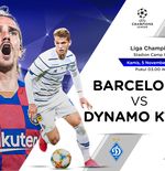 Susunan Pemain Liga Champions: Barcelona vs Dynamo Kiev
