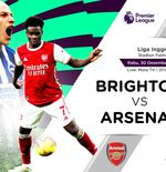 Link Live Streaming Brighton & Hove Albion vs Arsenal di Liga Inggris