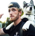 Kocak, Logan Paul Terguling-guling Testisnya Digigit Anjing